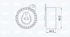 Превью - 14-0165 IPD Натяжной ролик, ремень ГРМ (фото 2)