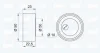 Превью - 14-0622 IPD Натяжной ролик, ремень ГРМ (фото 2)