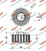 Превью - 03.198 AUTOKIT Натяжной ролик, ремень ГРМ (фото 2)