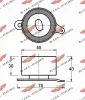 Превью - 03.378 AUTOKIT Натяжной ролик, ремень ГРМ (фото 2)