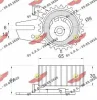 Превью - 03.82180 AUTOKIT Натяжной ролик, ремень ГРМ (фото 2)