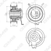 GTB0710 GMB Натяжной ролик, ремень ГРМ
