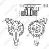 GTB0800 GMB Натяжной ролик, ремень ГРМ