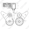 GTC0290 GMB Натяжной ролик, ремень ГРМ