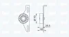 Превью - 14-0581 IPD Натяжной ролик, поликлиновой ремень (фото 2)