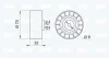 Превью - 15-0676 IPD Натяжной ролик, поликлиновой ремень (фото 2)