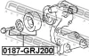 Превью - 0187-GRJ200 FEBEST Натяжной ролик, поликлиновой ремень (фото 2)