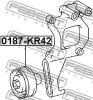 Превью - 0187-KR42 FEBEST Натяжной ролик, поликлиновой ремень (фото 2)