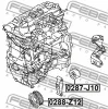 Превью - 0287-J10 FEBEST Натяжной ролик, поликлиновой ремень (фото 2)