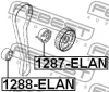 Превью - 1287-ELAN FEBEST Натяжной ролик, поликлиновой ремень (фото 2)