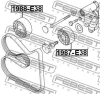 Превью - 1987-E38 FEBEST Натяжной ролик, поликлиновой ремень (фото 2)