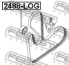 Превью - 2488-LOG FEBEST Натяжной ролик, поликлиновой ремень (фото 2)