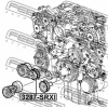 Превью - 3287-SRXI FEBEST Натяжной ролик, поликлиновой ремень (фото 2)