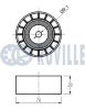 Превью - 540607 RUVILLE Паразитный / ведущий ролик, поликлиновой ремень (фото 2)
