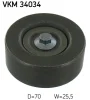 VKM 34034 SKF Паразитный / ведущий ролик, поликлиновой ремень