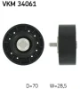 VKM 34061 SKF Паразитный / ведущий ролик, поликлиновой ремень