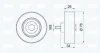 Превью - 14-0777 IPD Паразитный / ведущий ролик, поликлиновой ремень (фото 2)