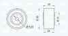 Превью - 15-0843 IPD Паразитный / ведущий ролик, поликлиновой ремень (фото 2)