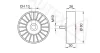 Превью - 651353 AUTEX Паразитный / ведущий ролик, поликлиновой ремень (фото 2)
