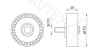 Превью - 651377 AUTEX Паразитный / ведущий ролик, поликлиновой ремень (фото 2)