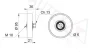 Превью - 651412 AUTEX Паразитный / ведущий ролик, поликлиновой ремень (фото 2)