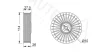 Превью - 651435 AUTEX Паразитный / ведущий ролик, поликлиновой ремень (фото 2)