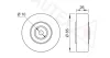 Превью - 651979 AUTEX Паразитный / ведущий ролик, поликлиновой ремень (фото 2)