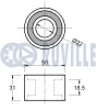 Превью - 540037 RUVILLE Паразитный / Ведущий ролик, зубчатый ремень (фото 2)