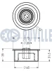 Превью - 540081 RUVILLE Паразитный / Ведущий ролик, зубчатый ремень (фото 2)