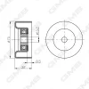 GTC0410 GMB Паразитный / Ведущий ролик, зубчатый ремень