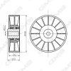 GTC0730 GMB Паразитный / Ведущий ролик, зубчатый ремень