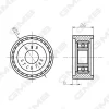 GTC0780 GMB Паразитный / Ведущий ролик, зубчатый ремень