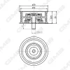 GTC1240 GMB Паразитный / Ведущий ролик, зубчатый ремень