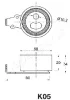 Превью - BE-K05 JAPANPARTS Устройство для натяжения ремня, ремень ГРМ (фото 2)