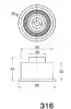 Превью - 45-03-316 ASHIKA Устройство для натяжения ремня, ремень ГРМ (фото 2)