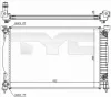 702-0014 TYC Радиатор, охлаждение двигателя