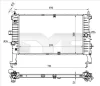 725-0049 TYC Радиатор, охлаждение двигателя