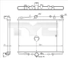 726-0018-R TYC Радиатор, охлаждение двигателя