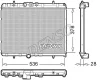 DRM07004 DENSO Радиатор, охлаждение двигателя