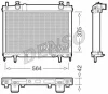 DRM09023 DENSO Радиатор, охлаждение двигателя