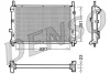 DRM10070 DENSO Радиатор, охлаждение двигателя