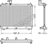 DRM47044 DENSO Радиатор, охлаждение двигателя