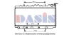 071830N AKS DASIS Радиатор, охлаждение двигателя
