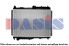 090153N AKS DASIS Радиатор, охлаждение двигателя