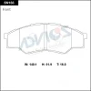 Превью - SN166 ADVICS Комплект тормозных колодок, дисковый тормоз (фото 2)
