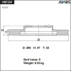 Превью - H6F233B ADVICS Тормозной диск (фото 2)