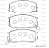 SN825P ADVICS Комплект тормозных колодок, дисковый тормоз