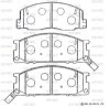 SN826P ADVICS Комплект тормозных колодок, дисковый тормоз