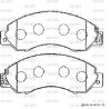 Превью - SN813P ADVICS Комплект тормозных колодок, дисковый тормоз (фото 2)