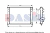 520117N AKS DASIS Радиатор, охлаждение двигателя